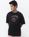 Shop Men's Black House Of The Dragon Graphic Printed Oversized T-shirt-Front