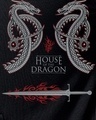 Shop Men's Black House Of The Dragon-Legacy Graphic Printed Hoodies