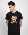 Shop Men's Black HUD (AVL) (GID) Graphic Printed T-shirt-Front