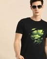 Shop Men's Black Hulk Torn (AVL) Graphic Printed T-shirt-Front
