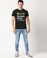 Shop Men's Black Human Kind Typography T-shirt-Design