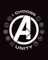 Shop Men's Black I Choose Unity (AVL) Typography T-shirt