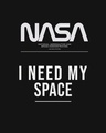 Shop Men's Black I Need My Space NASA Typography Sweatshirt