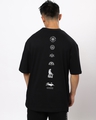 Shop Men's Black Iconic India Graphic Printed Oversized T-shirt-Design