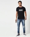 Shop Men's Black Imagine Typography T-shirt-Design