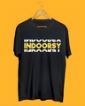 Shop Men's Black Indoorsy Typography T-shirt-Design