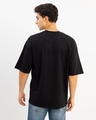 Shop Men's Black Inside Out Typography Oversized T-shirt-Design