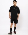 Shop Men's Black Inspire Graphic Printed Oversized T-shirt-Design