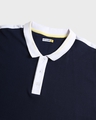 Shop Men's Black Iris Color Block Plus Size Polo T-shirt