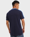 Shop Men's Black Iris Color Block Polo T-shirt-Design