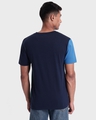 Shop Men's Blue Color Block T-shirt-Design
