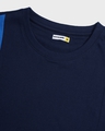 Shop Men's Blue Color Block T-shirt