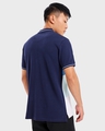 Shop Men's Blue Color Block Polo T-shirt-Design