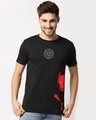 Shop Men's Black Iron Face (AVL) Graphic Printed T-shirt-Front