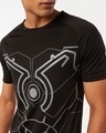 Shop Men's Black Iron Man Armour Training T-shirt