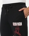 Shop Men's Black Iron Man Graphic Printed Joggers
