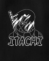 Shop Men's Black Itachi Graphic Printed Oversized T-shirt-Full