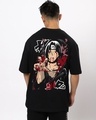 Shop Men's Black Itachi Moment Graphic Printed Oversized T-shirt-Design