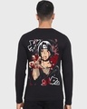 Shop Men's Black Itachi Moment Graphic Printed T-shirt-Design