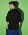 Shop Men's Black Jawan Typography Oversized T-shirt-Full