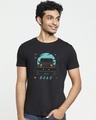 Shop Men's Black Jeep Life 4X4 Graphic Printed T-shirt-Front