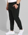 Shop Men's Black Joggers-Front