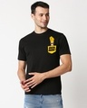 Shop Men's Black Johny Bravo Printed T-shirt-Front