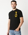 Shop Men's Black Johny Bravo Printed T-shirt-Full