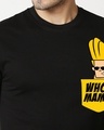 Shop Men's Black Johny Bravo Printed T-shirt