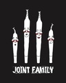 Shop Men's Black Joint Family Vintage Graphic Printed T-shirt-Full
