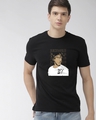 Shop Men's Black Juice Wrld Graphic Printed Cotton T-shirt-Front