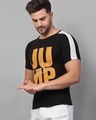 Shop Men's Black Jump Typography Slim Fit T-shirt-Design