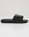 Shop Men's Black Junglee Printed Velcro Sliders-Design