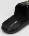 Shop Men's Black Junglee Printed Velcro Sliders