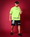 Shop Men's Black Jym King Graphic Printed Relaxed Fit Shorts