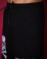 Shop Men's Black Jym King Graphic Printed Relaxed Fit Shorts