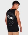 Shop Men's Black Karma Circles Typography Vest-Design