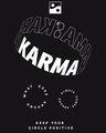Shop Men's Black Karma Circles Typography Vest