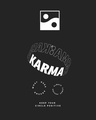 Shop Men's Black Karma Circles Typography T-shirt