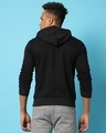 Shop Men's Black Keep Calm Typography Hooded Sweatshirt-Design