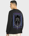Shop Men's Black King Black Panther Graphic Printed Oversized T-shirt-Design