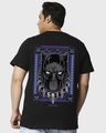 Shop Men's Black King Black Panther Graphic Printed Oversized Plus Size T-shirt-Design