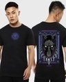 Shop Men's Black King Black Panther Graphic Printed T-shirt-Front