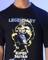 Shop Men's Black King Saiyan Oversized T-shirt