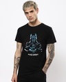 Shop Men's Black Knight Graphic Printed T-shirt-Front