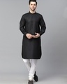 Shop Men's Black Kurta-Front