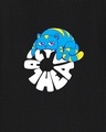 Shop Men's Black Lazy Head Graphic Printed Oversized T-shirt-Full