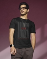 Shop Men's Black Leader Typography T-shirt-Front