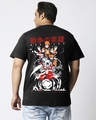 Shop Men's Black Legend Jiraiya Graphic Printed Plus Size T-shirt-Full