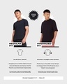 Shop Men's Black Legendary Sanin Graphic Printed Oversized Acid Wash T-shirt-Full